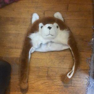 Fox face beanie hat...warm cute.